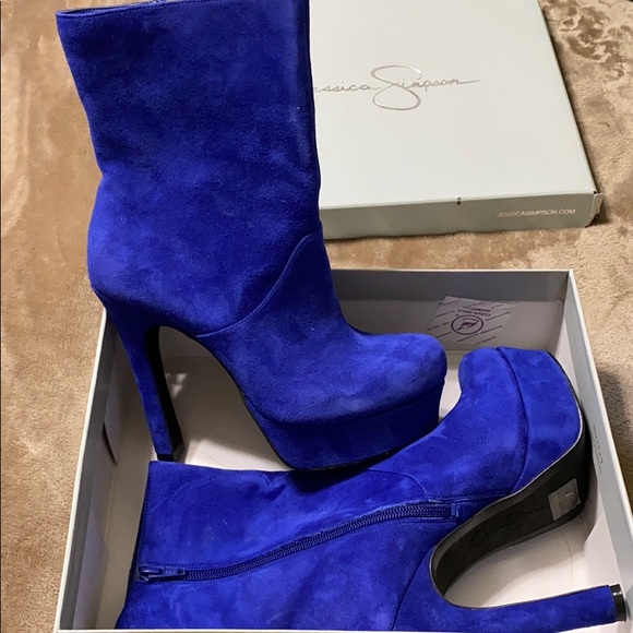 Jessica Simpson Shoes - Jessica Simpson blue boots!